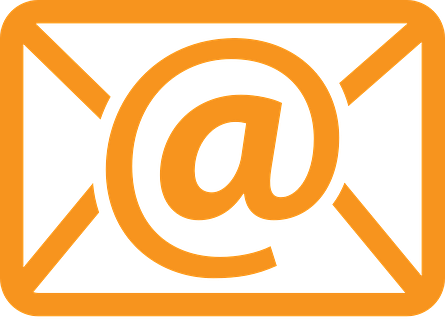 obrazek przedstawiający pomarańczową kopertę jako symbol adresu e-mail